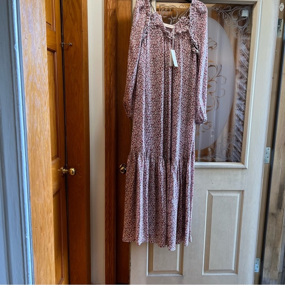 TORY BURCH PRINTED GEORGETTE MAXI DRESS - Picture 10 of 11